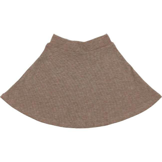 A-Line Short Skirt, Beige - Skirts - 3