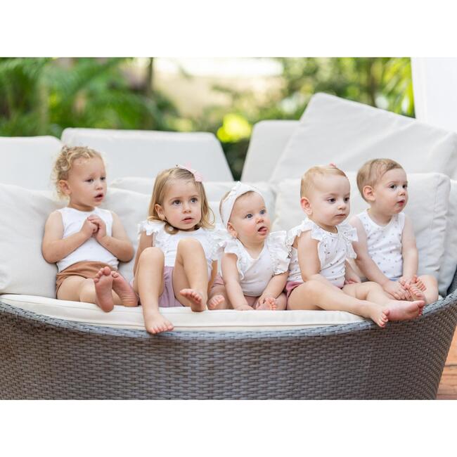 Boys Sleeveless Onesie & Bloomers Set, Camel