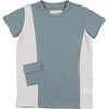 Colorblock Pocket Short Sleeves Tee, White & Coral - Shirts - 2 - thumbnail
