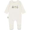 Boys Fruity Friends Print Footie, White - Footie Pajamas - 1 - thumbnail