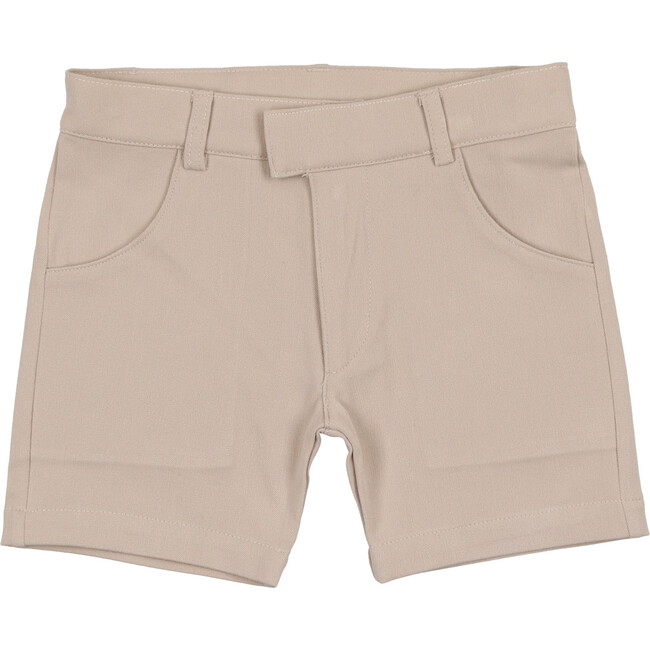 Boys Dress Shorts, Sand - Shorts - 1