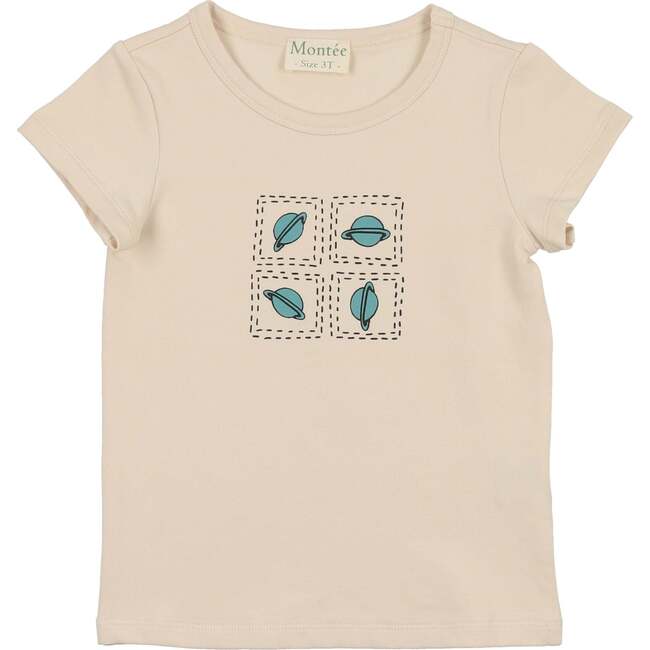Boys Boxy Belt Bag Short Sleeve Shirt, Sand