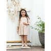 Cotton Gauze Long Sleeve Buttoned Dress, Sand - Dresses - 2 - thumbnail