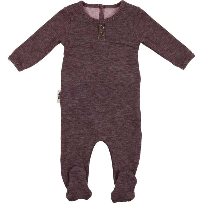 Asymetrical Footie, Burgundy