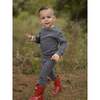 Baby & Toddler Acorn Print Loungewear Set, Grey - Mixed Apparel Set - 2 - thumbnail