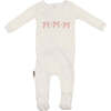 Smocked Footie, White - Footie Pajamas - 1 - thumbnail