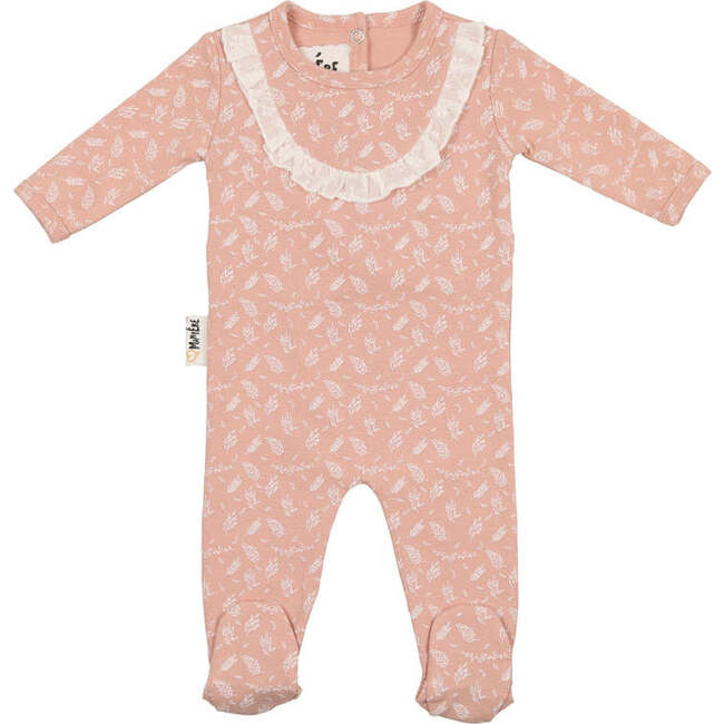 Leaves & Branches Footie, Pink