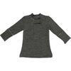 Unisex Montee Zipper Henley Shirt, Heather Charcoal - T-Shirts - 1 - thumbnail