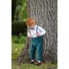 Corduroy Essentials Shoulder Strap Pant Overalls, Teal - Rompers - 2 - thumbnail