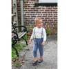 Corduroy Essentials Shoulder Strap Pant Overalls, Blue - Rompers - 2 - thumbnail