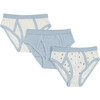 Boys Brief Blue 3pc Set, White - Underwear - 1 - thumbnail
