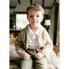Reid Long Sleeve Polo, Off White - T-Shirts - 1 - thumbnail