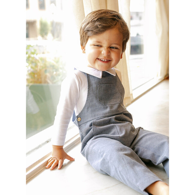 Reid Long Sleeve Polo, Off White - T-Shirts - 3