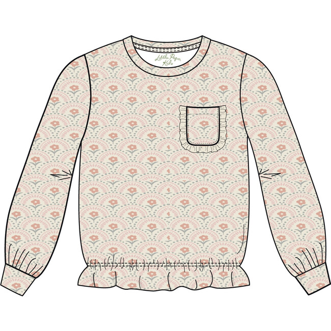 Penelope Crew Sweatshirt, Retro Floral - Sweatshirts - 3