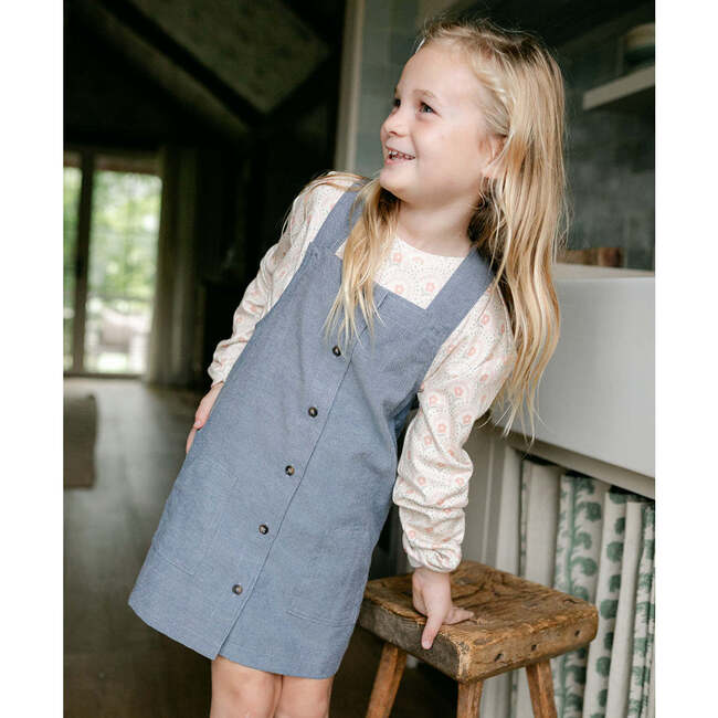 Kate Overall Dress, Indigo