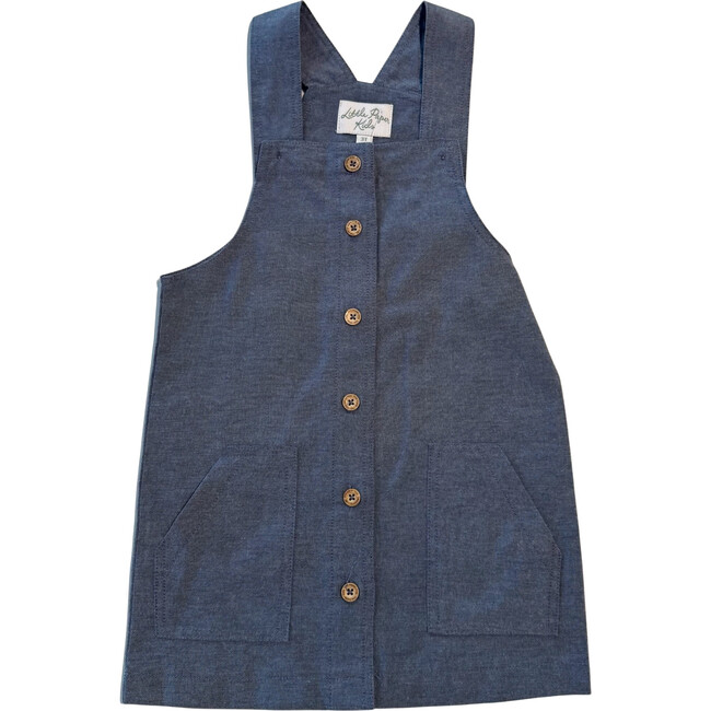 Kate Overall Dress, Indigo - Dresses - 3