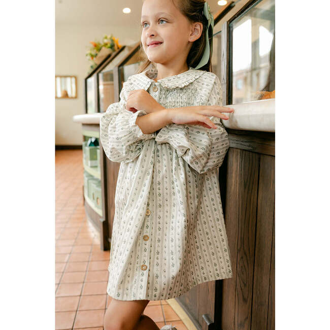 Elodie Smocked Dress, Country Floral - Dresses - 2