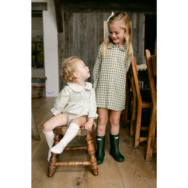 Gabrielle Smocked Bubble, Country Floral - Rompers - 2