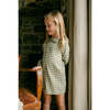 Goldie Long Sleeve Dress, Green Gingham - Dresses - 4