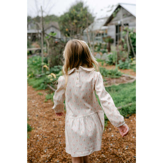 Ayla Long Sleeve Dress, Retro Floral - Dresses - 2