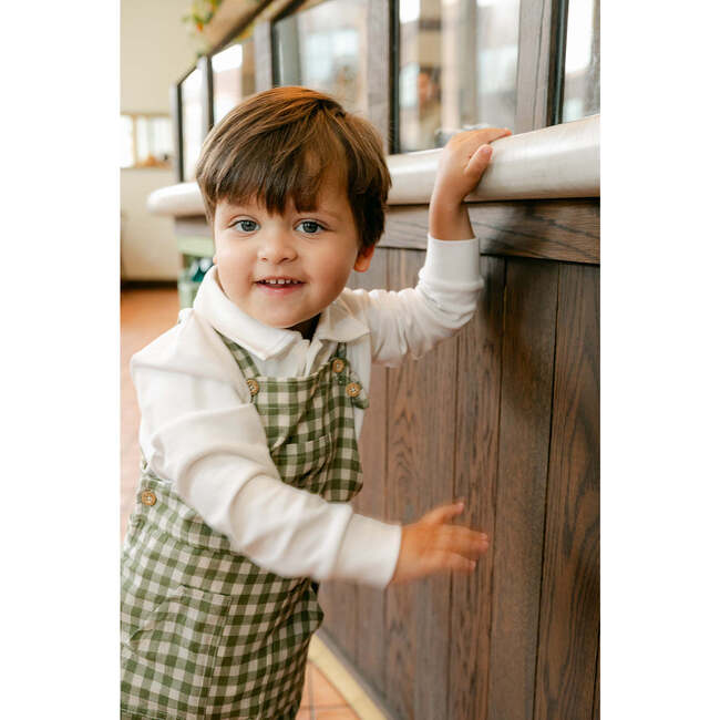 Anderson Overall, Green Gingham - Overalls - 2