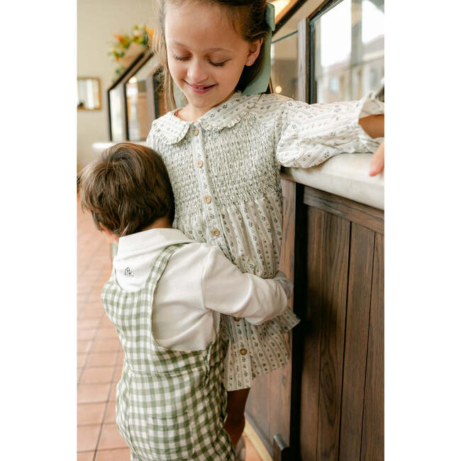 Anderson Overall, Green Gingham - Overalls - 3