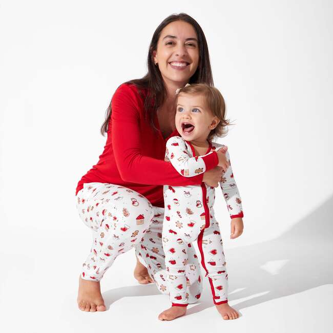 Sugar Cookies Bamboo Women's Pajama Set, White