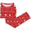 Polar Isle Red Bamboo Men's Pajama Set, Red - Pajamas - 1 - thumbnail