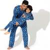 Hanukkah Cookies Bamboo Men's Pajama Set, Blue - Pajamas - 2