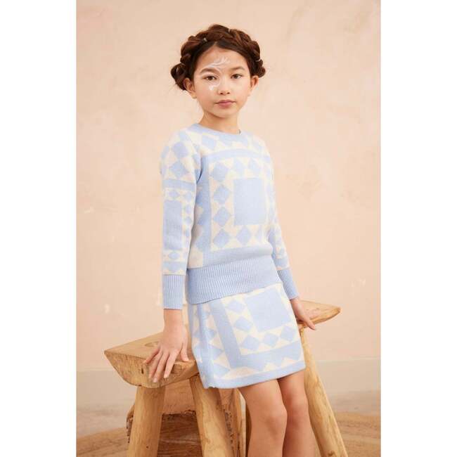 Aztec Skirt, Sky - Skirts - 6