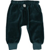 Velvet Sweatpants, Green - Sweatpants - 2 - thumbnail