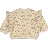 Velvet Sweatshirt with Ruffled Shoulders, Prints - Sweatshirts - 2