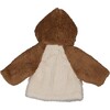 Fuzzy Jacket, Ecru and Walnut - Jackets - 2