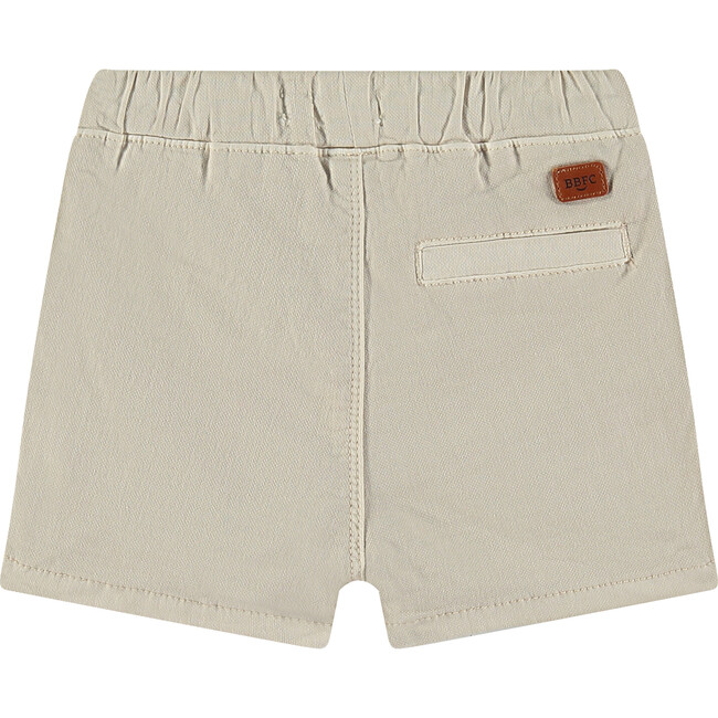 Twill 2-Pocket Drawstring Shorts, Stone - Shorts - 2