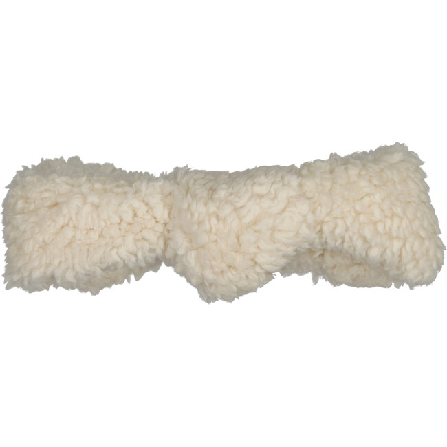 Fuzzy Headband, Cream