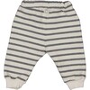 Striped Joggers, Ecru - Pants - 2