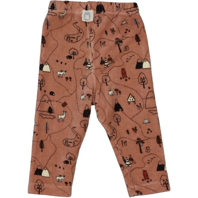 Embroidered Pants, Pink - Pants - 2