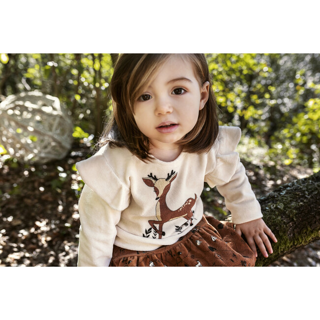 Reindeer Pullover, Ecru - Sweatshirts - 2