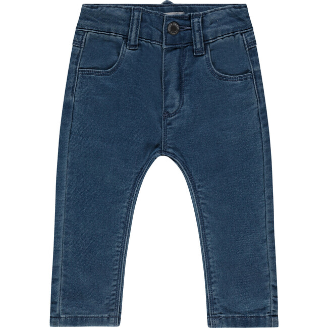 Baby Girl Straight Cut Denim Pants, Blue
