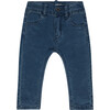 Baby Girl Straight Cut Denim Pants, Blue - Jeans - 1 - thumbnail