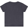 Bird Print Round Neck Short Sleeve T-Shirt, Dark Grey - T-Shirts - 2