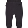 Baby Boy Slim Fit Drawstring Sweatpants, Dark Grey - Sweatpants - 2