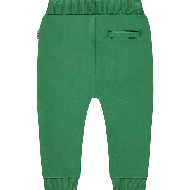 Baby Boy Slim Fit Drawstring Sweatpants, Grass Green - Sweatpants - 2