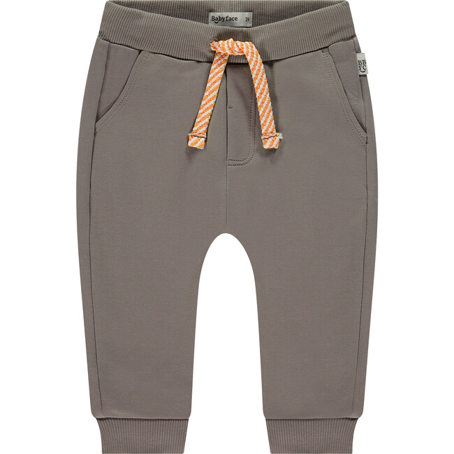 Baby Boy Drawstring Sweatpants, Elephant Grey