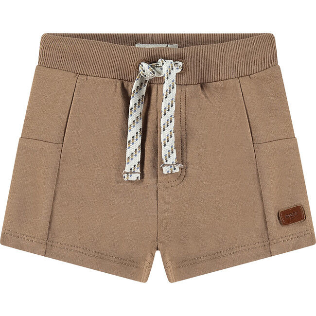 Baby Boy Elastic Drawstring Waist Sweatshorts, Chestnut