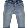Baby Boy Cuffed Waist Denim Jeans, Light Blue - Jeans - 1 - thumbnail
