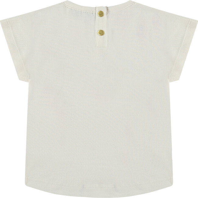 Ice Cream Cones Print Short Sleeve T-Shirt, Ivory - T-Shirts - 2