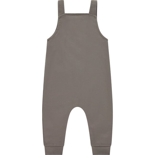 Baby Boy Cuffed Bottom Overalls, Elephant Grey