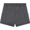 Baby Boy Elastic Drawstring Waist Sweatshorts, Dark Grey - Shorts - 2