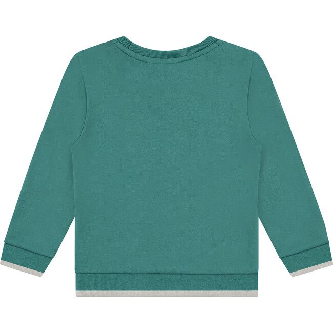 DJ Headphones Crew Neck Pullover Sweatshirt, Turquoise - Sweatshirts - 2